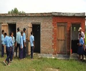 in schools toilet without water